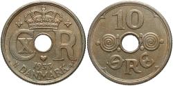 World Coins - DENMARK 1933 10 Ore