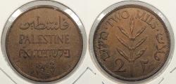 World Coins - PALESTINE: 1942 2 Mils
