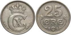 World Coins - DENMARK 1920 25 Ore