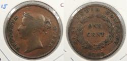 World Coins - STRAITS SETTLEMENTS: 1845 Victoria Cent