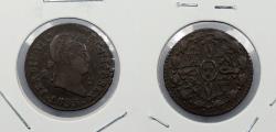 World Coins - SPAIN: 1833 Ferdinand VII 2 Maravedis