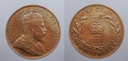 World Coins - CANADA: Newfoundland 1907 Edward VII Cent