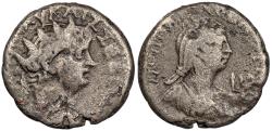 Ancient Coins - Egypt Alexandria Nero, with Poppaea 54-68 A.D. Tetradrachm Alexandria Mint Good Fine