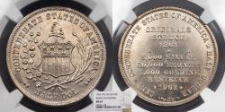 Us Coins - Confederate States 1962 AR Restrike Half Dollar NGC MS-67