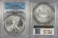 Us Coins - 2016-W Burnished Silver Eagle 1 Dollar (Silver) 30th Anniversary; Lettered Edge; Unc Set PCGS SP-70