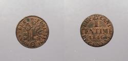 World Coins - SWISS CANTONS: Geneva 1846 Centime