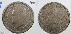 World Coins - MONACO: 1950 100 Francs