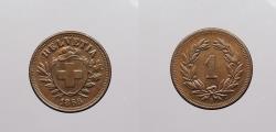 World Coins - SWITZERLAND: 1868 Rappen