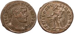 Ancient Coins - Diocletian 284-305 A.D. Follis Trier Mint Good VF