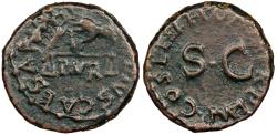 Ancient Coins - Claudius 41-54 A.D. Quadrans Rome Mint VF