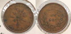 World Coins - CANADA: Lower Canada ND (1838) Bouquet. Halfpenny (Sou) Token