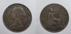 World Coins - GREAT BRITAIN: 1866 Victoria Halfpenny