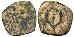 Ancient Coins - Judaea Hasmoneans Alexander Jannaeus (Yehonatan) 103-76 B.C. Prutah Fine