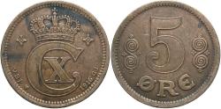 World Coins - DENMARK 1916 5 Ore