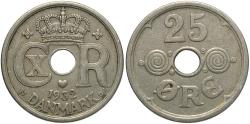 World Coins - DENMARK 1932 25 Ore