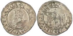 World Coins - FRANCE Besançon Charles V, as Holy Roman Emperor 1530-1556 2 Blanc (Karolus) 1537 Near EF