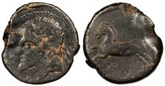 Ancient Coins - Kings of Numidia Massinissa or Micipsa 203-148 B.C. or 148-118 B.C. AE26 Near VF