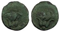 Ancient Coins - Islands off Caria Rhodos Rhodes c. 205-190 B.C. Chalkous VF