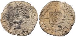 World Coins - FRANCE Besançon Charles V, as Holy Roman Emperor 1530-1556 1/2 Blanc 1547 EF