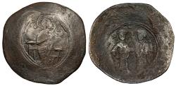 Ancient Coins - Manuel I 1143-1180 A.D. Aspron Trachy Constantinople Mint VF