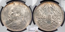 World Coins - CHINA Yr. 3 (1914) Dollar NGC MS-61