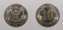 World Coins - GERMANY: 1919 Solingen; Notgeld 10 Pfennig