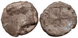 Ancient Coins - Asia Minor Western Asia Minor Uncertain ca. 5th Century B.C. Tetartemorion Good Fine