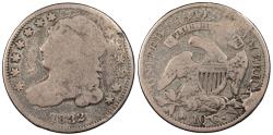 Us Coins - 1832 Capped Bust 10 Cents (Dime) JR-3 LDS; Reiver State c