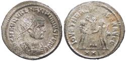 Ancient Coins - Maximianus First Reign: 286-305 A.D. Antoninianus Antioch Mint Near EF