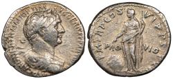 Ancient Coins - Trajan 98-117 A.D. Denarius Rome Mint VF
