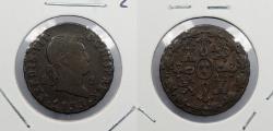 World Coins - SPAIN: 1833 Ferdinand VII 2 Maravedis