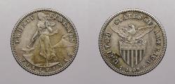 World Coins - PHILIPPINES: U.S. Administration 1909-S 20 Centavos