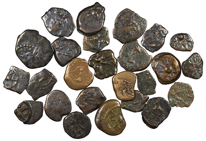 Lot of (25) Hasmonean prutot 'Widow's Mites' | Ancient Eastern Coins