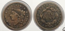 Us Coins - 1837 Coronet 1 Cent Head of 1838
