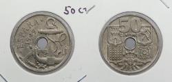 World Coins - SPAIN: 1949(51) 50 Centimos