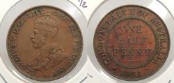 World Coins - AUSTRALIA 1931 Half Penny