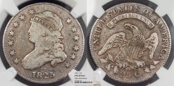 Us Coins - 1825 Capped Bust 25 Cents (Quarter) NGC Fine