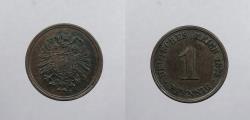 World Coins - GERMANY: Empire 1875-J Pfennig