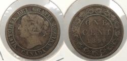 World Coins - CANADA: 1859 Victoria Cent