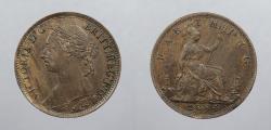 World Coins - GREAT BRITAIN: 1884 Victoria Farthing