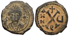 Ancient Coins - Maurice Tiberius 582-602 A.D. Decanummium Constantinople Mint Good Fine