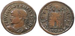 Ancient Coins - Constantius II, as Caesar 324-337 A.D. Follis Arles Mint VF