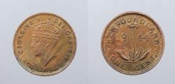 World Coins - CANADA: Newfoundland 1944-C George VI Cent