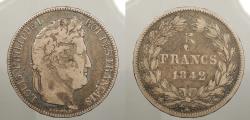 World Coins - FRANCE: 1842-B 5 Francs