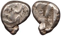 Ancient Coins - Achaemenid Kings Time of Artaxerxes I to Darius II ca. 450-420 B.C. Siglos Near VF