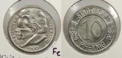 World Coins - GERMANY: 1920 Notgeld; Bonn; Beethoven 10 Pfennig