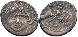 Ancient Coins - L. Plautius Plancus 47 B.C. Denarius Rome Mint Good VF ex. Dearborn Sale (Craig A. Whitford, 29 November 1993), lot 168, with ticket.