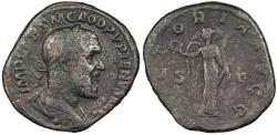 Ancient Coins - Pupienus 238 A.D. Sestertius Rome Mint Good Fine
