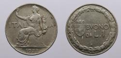 World Coins - ITALY: 1928 Lira