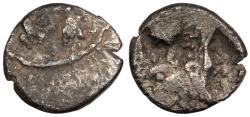 Ancient Coins - Caria ca. 400-350 B.C. Hemiobol VF